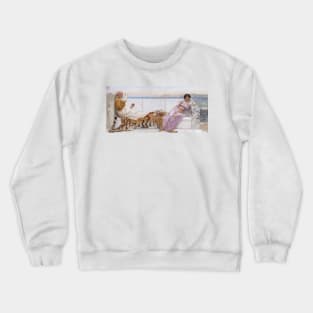 Eighty and Eighteen by John William Godward Crewneck Sweatshirt